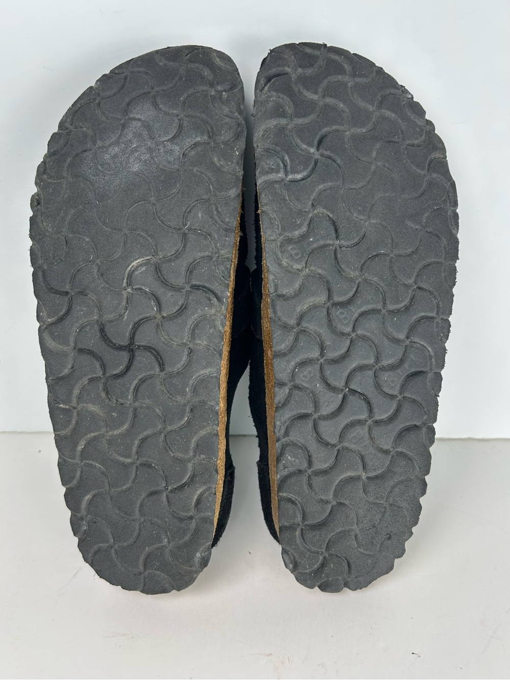 Birkenstock Buckley Black Suede Leather Slip On Shoes Moc Toe Mules EU 39 US L 8 - Picture 13 of 13